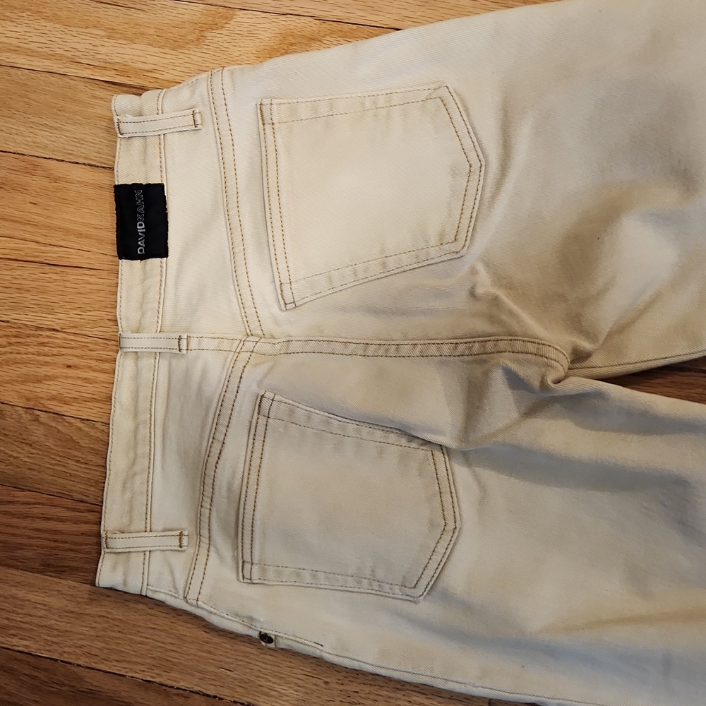 David Kahn Jeans Khaki Denim Size 2 Business Casual Made In USA